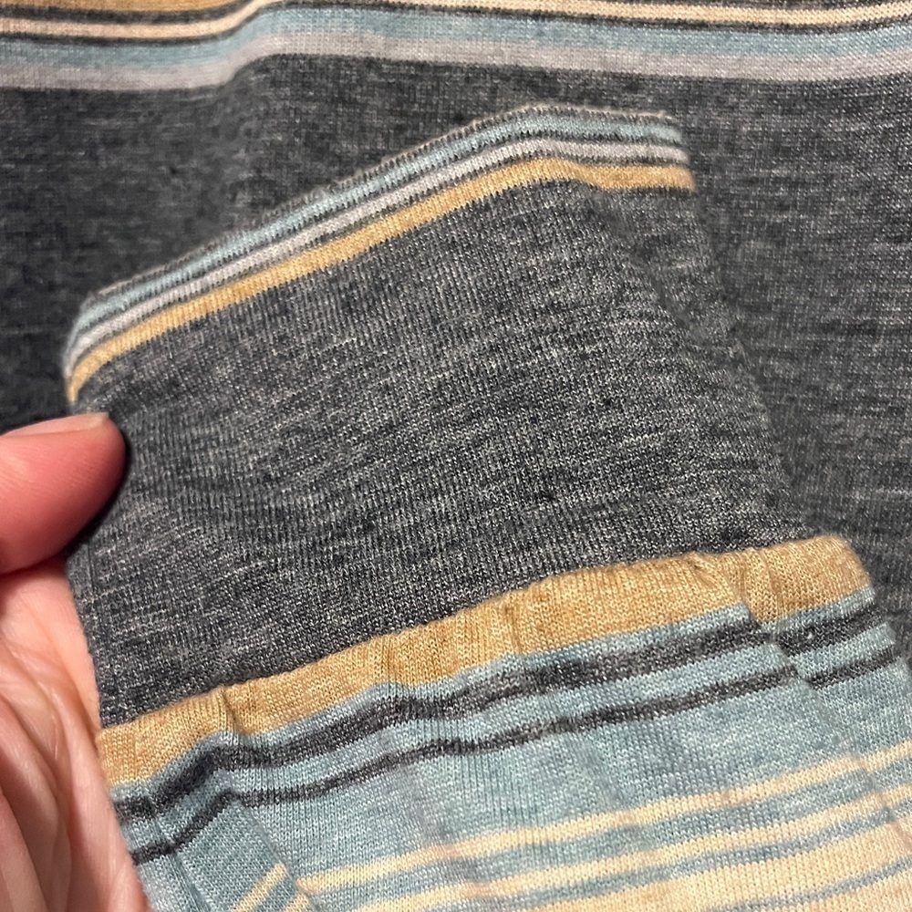Salty Crew Blue and Tan Striped Hoodie - Picture 7 of 9